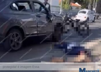 Motorista é socorrido em estado grave após carro capotar na Av. 28 de Março, em Campos