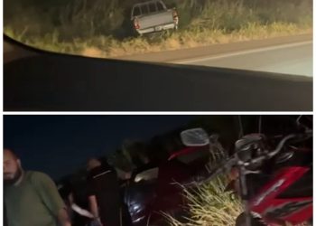 Mulher fica ferida após colisão entre dois carros na BR-356, entre Campos e SJB