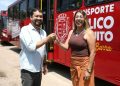 Prefeita de SJB entrega mais dois “Vermelhinhos”, o ônibus gratuito e com ar-condicionado para a população