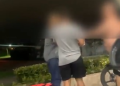 VÍDEO: Desentendimento durante entrega de pedido gera discussão entre motoboy e dois homens em condomínio de Campos
